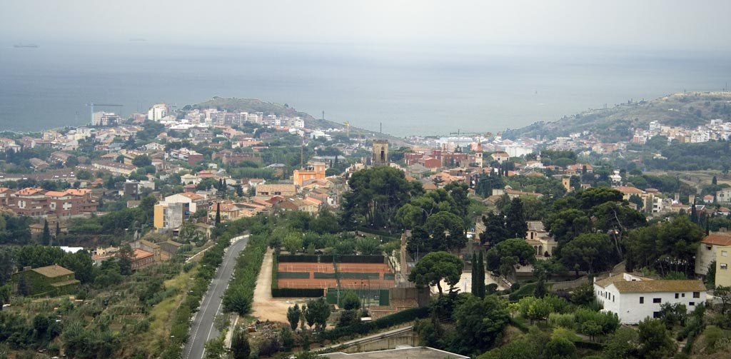 Tiana, entre la Serralada de Marina i el Mediterrani